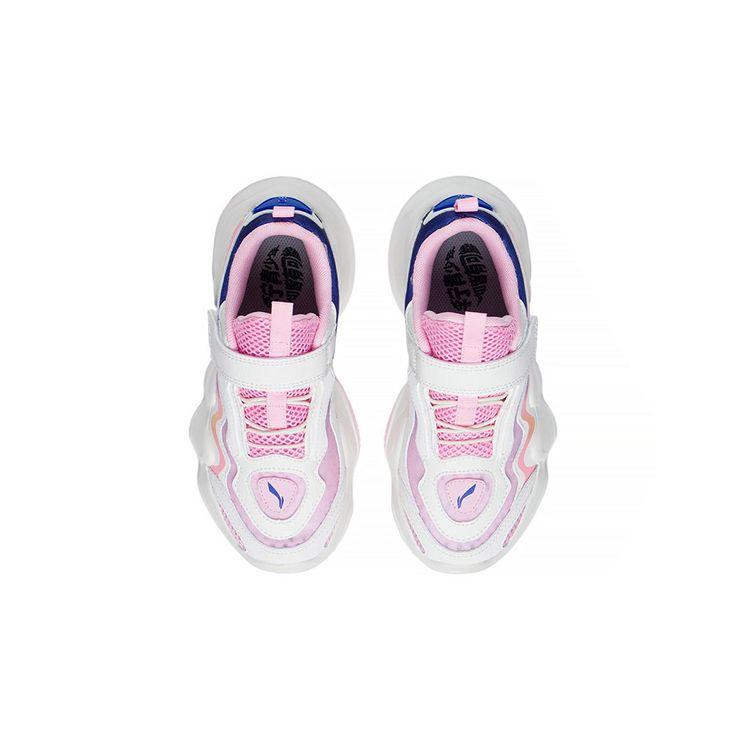 Li Ning Evo Comfortable Versatile Kids Casual Shoes Kids Casual Shoes White Pink YKCS050-2