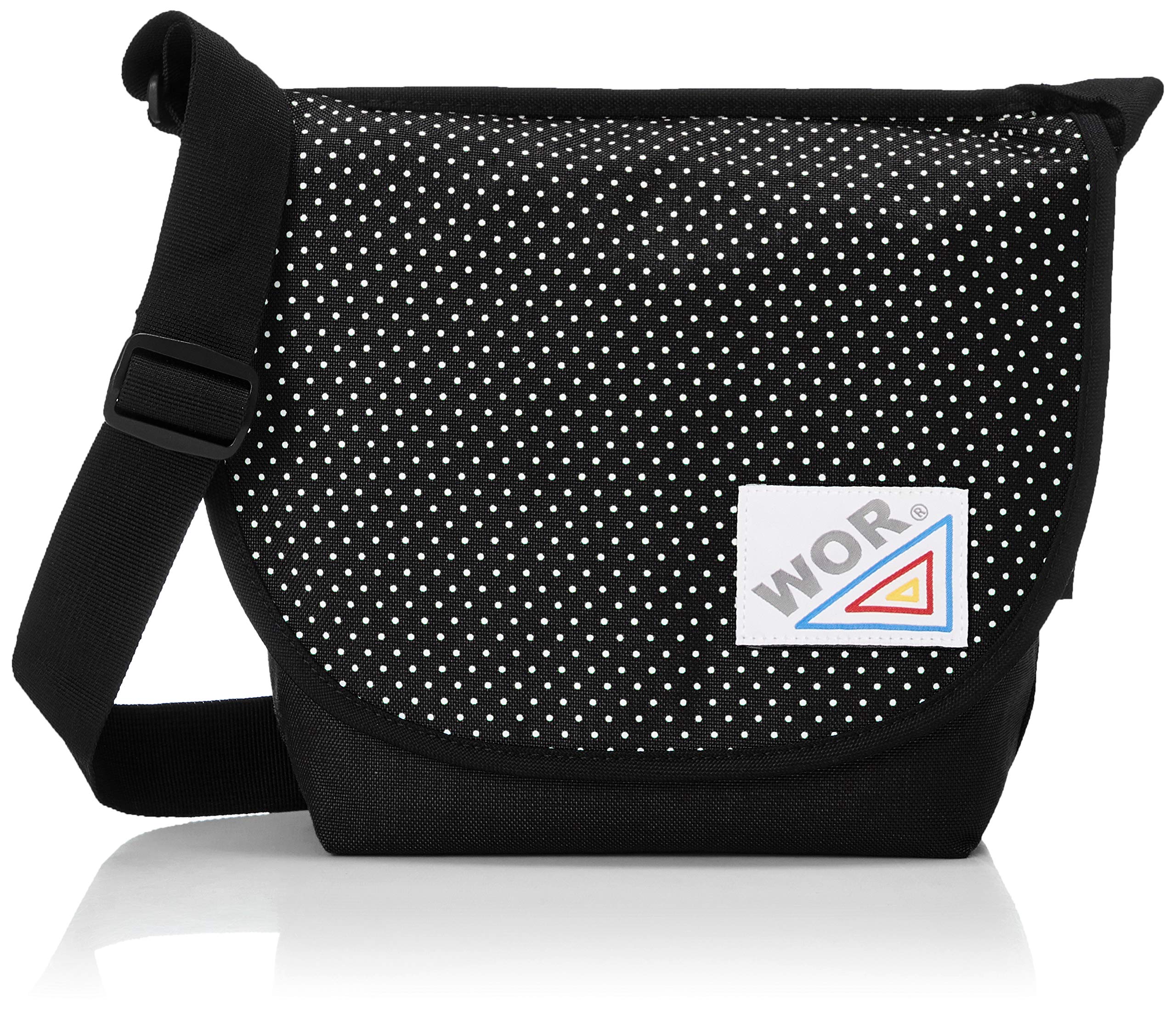 

Messenger Bag Shoulder Bag Vivid Color Cordura Nylon Compact Travel Outing Adult Student 1736 Black [P-Seg] Women s чорний