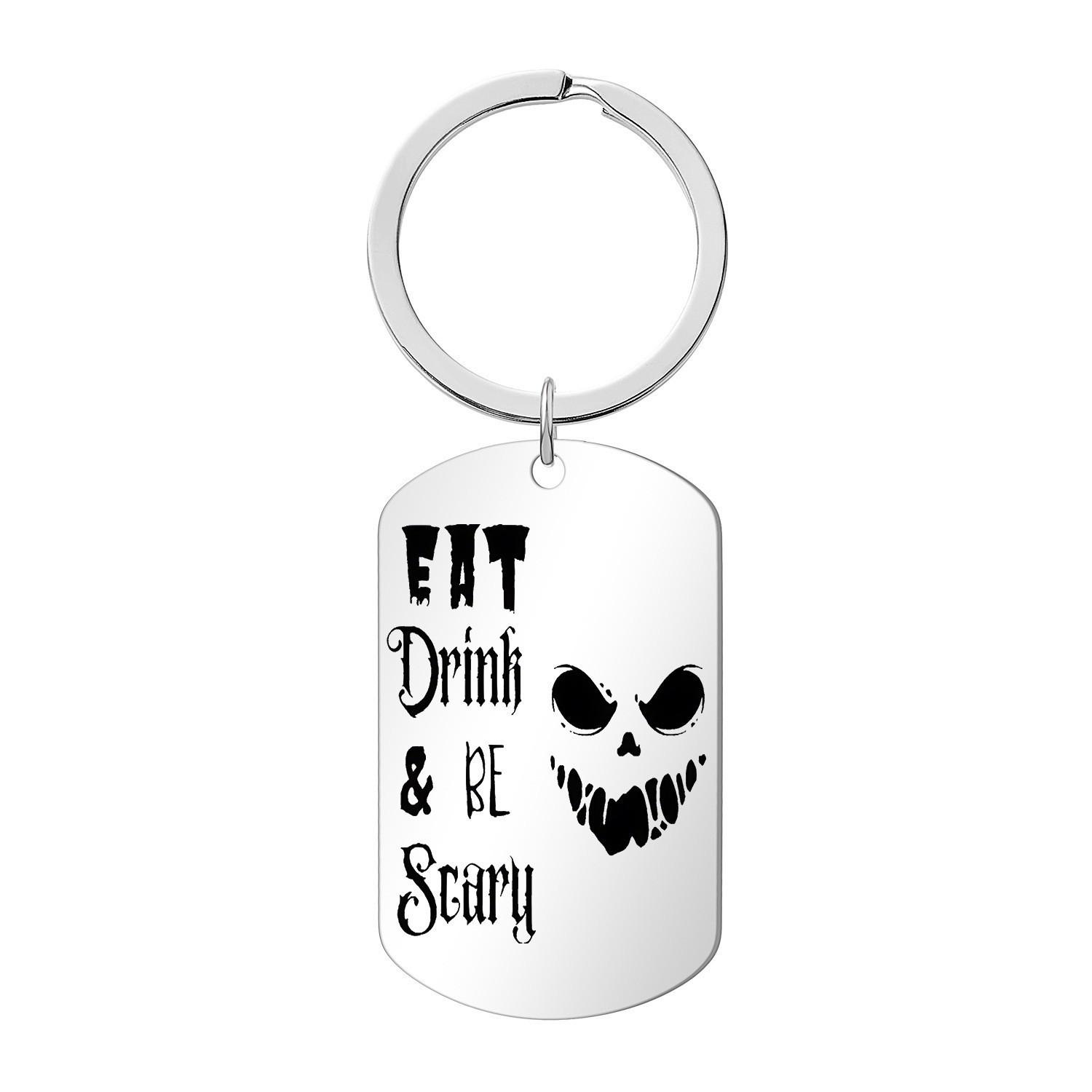 

Stainless Steel Keychain Fathers Day Mothers Day Birthday Commemorative Gift Keychain Pendant Stainless Steel Keychain for Backpack Bag Pendant 2.8*5CM