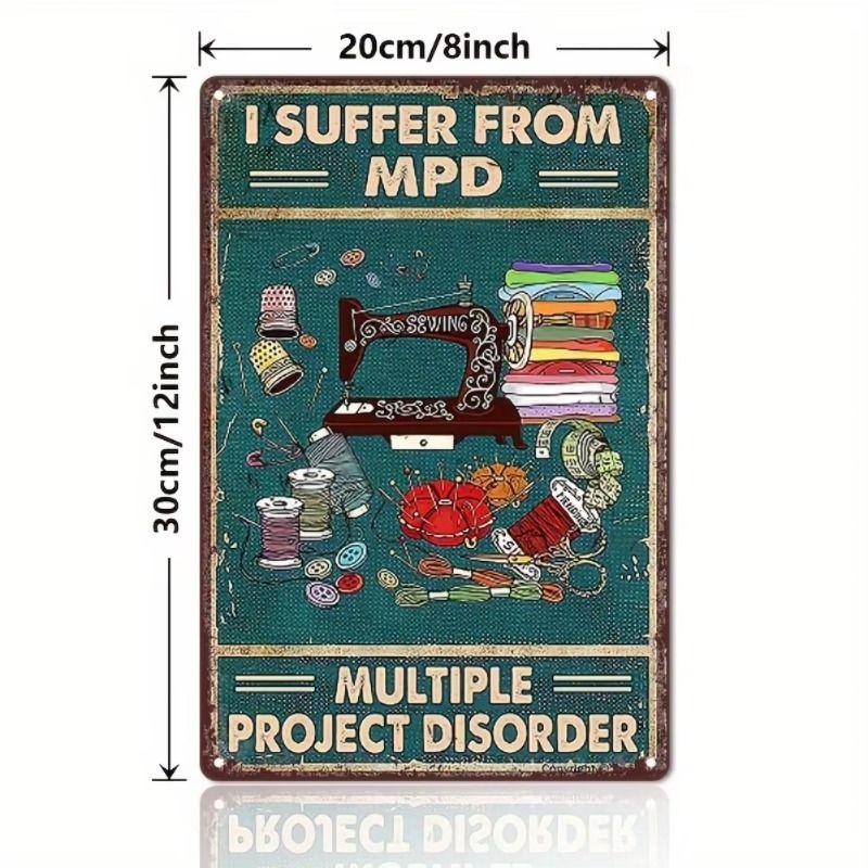 Retro Metal Wall Art for Office Living Room Outdoor, 8x12 Inch