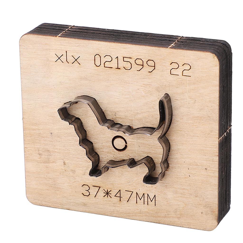 Leather Metal Cutting Die Golden Retriever Dog Shape DIY Punch Cut Mold Art Craft Accessories