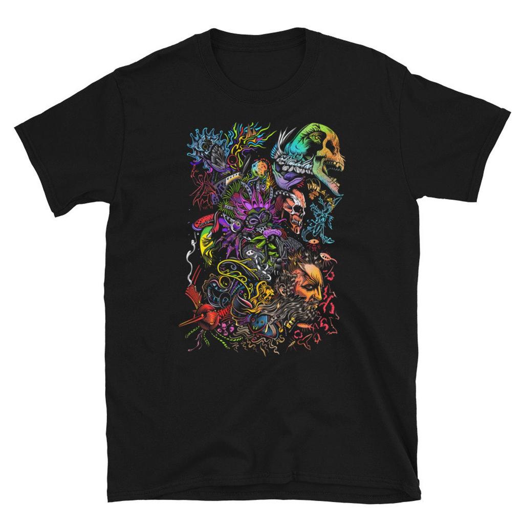 Vibrant Fantasy Creature T-Shirt - Colorful Graphic Tee - Unique Art Lover Shirt Short-Sleeve Unisex T-Shirt
