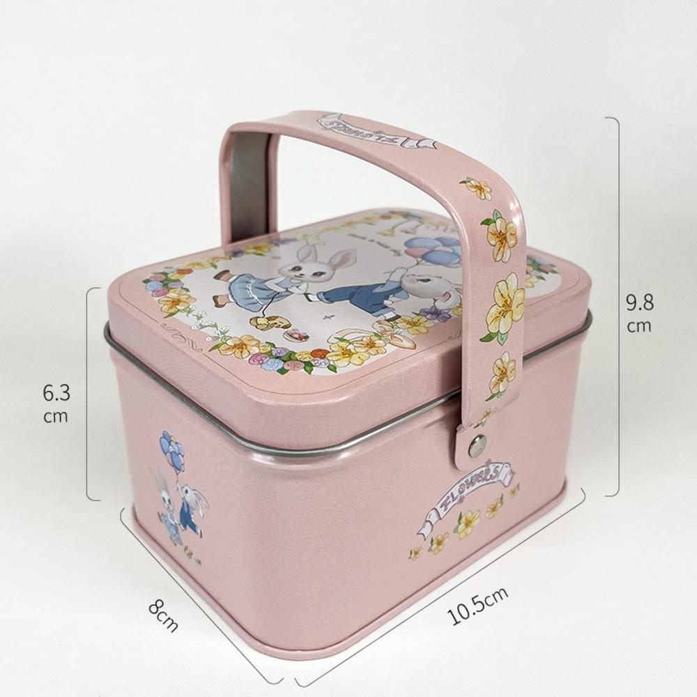 Blech Süßigkeitenbox Kindergeschenke Kleine Blechdose Keksbox Tragbare Kaninchen Geschenkbox für Geburtstag Hochzeit Party Dekoration