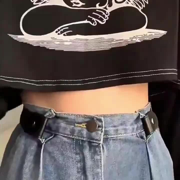 1PC Invisible Belt, Lazy Elastic Belt, Women's Adjustment Buckle, Men's Elastic Jeans, Belt Waistband, Tightened Waist Without Trace