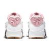 Nike Air Max 90 Leather SE GS Women's Lifestyle Sneakers White Pink Glaze Chile Red DB0472-100
