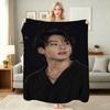 Black Denim Silver Chains Aesthetic Pattern Blanket Ultra Soft Throw Blanket For Living Room Sofa Bedroom Bed Home Party Decor Memorial Gift