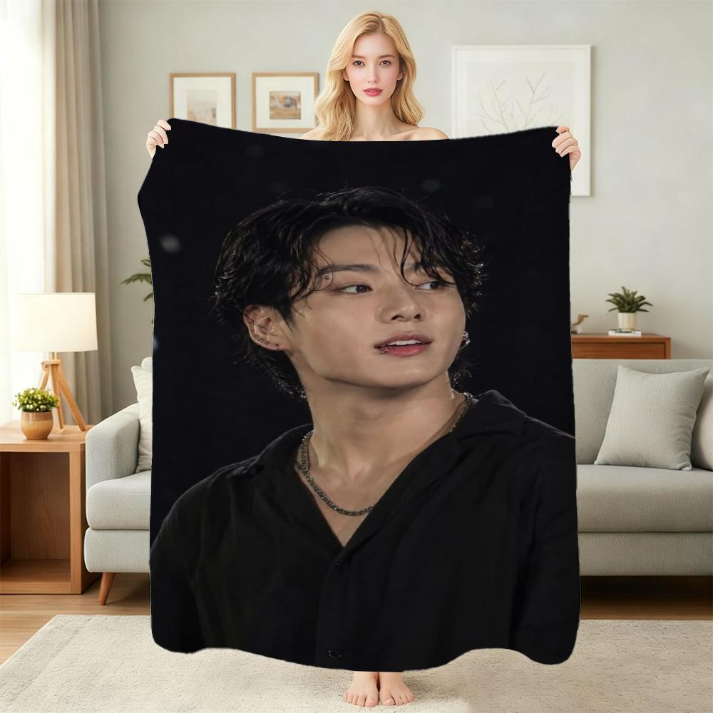 Black Denim Silver Chains Aesthetic Pattern Blanket Ultra Soft Throw Blanket For Living Room Sofa Bedroom Bed Home Party Decor Memorial Gift