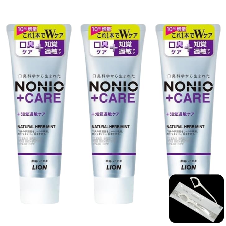 

[Value pack, 10% extra] N O N I O Plus Sensitive Teeth Care [Quasi-drug] Toothpaste (High concentration fluoride 1450ppm) Toothpaste 10% extra 143g +