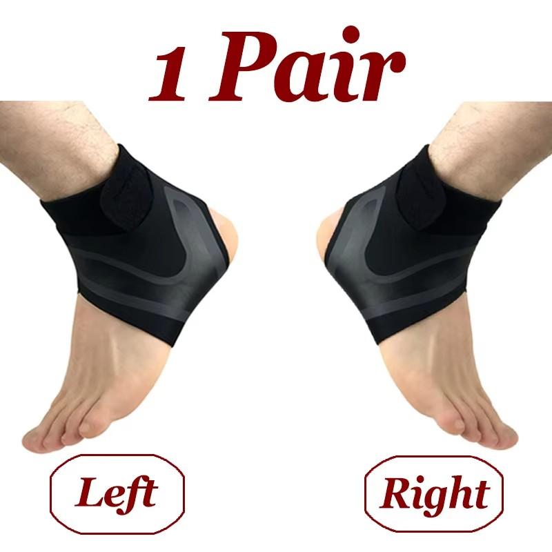 1/2Pairs Adjustable Ankle Support Pad Breathable Anti-Slip Ankle Compression Sleeve Running Football Foot Prevention Bandage