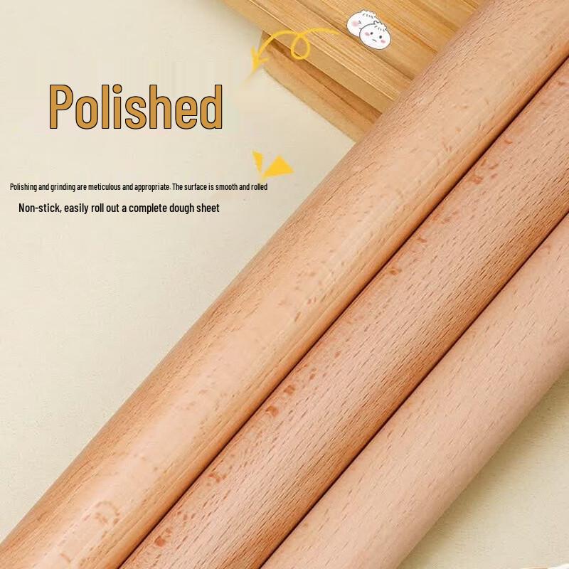 Alishan Beechwood Non-Stick Rolling Pin Set
