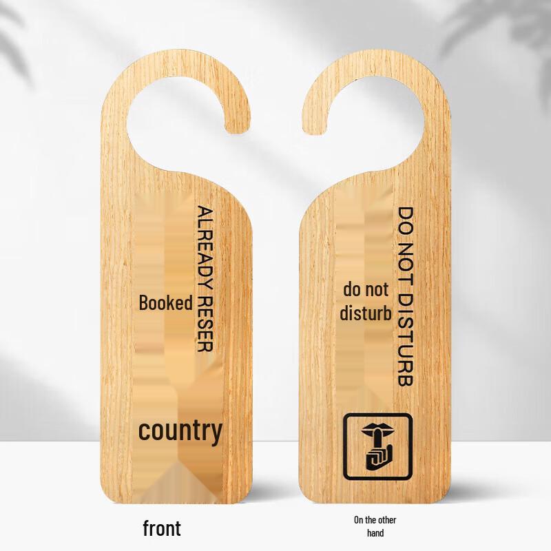 Creative Wooden Do Not Disturb Door Hanger
