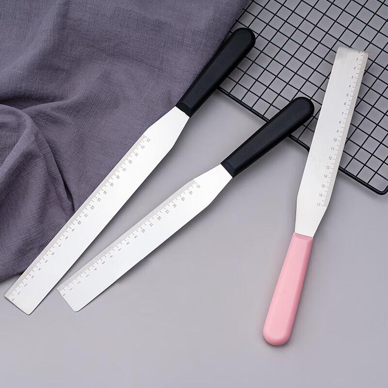 Meichu S-205 8-inch Straight Stainless Steel Cream Spatula