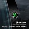2 Piezas Películas Protectoras Antiarañazos para Pilar Central de Coche Pegatinas Para Skoda Octavia 2 3 Superb Rapid Kodiaq Karoq RS Fabia Kamiq Yeti
