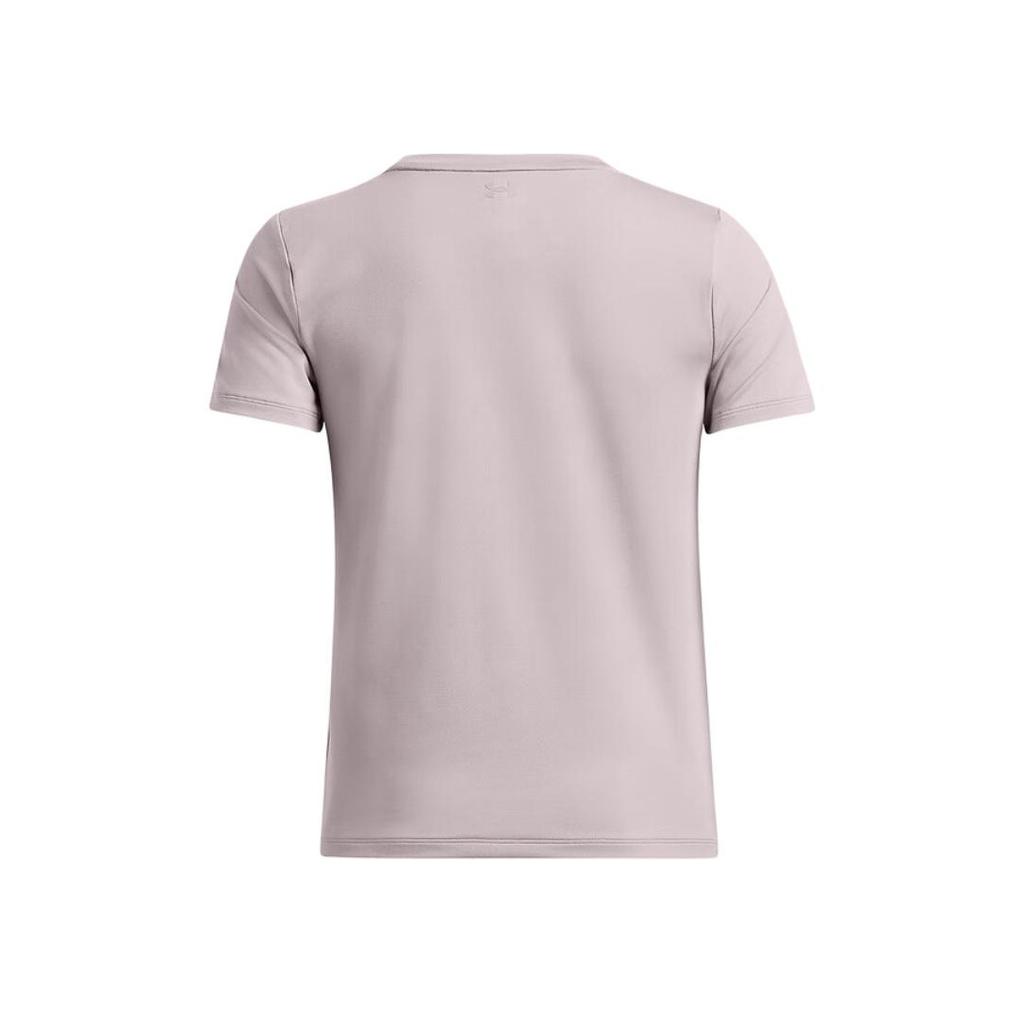 Under Armour Solid Color Breathable Comfortable Short Sleeve T-Shirt Women Tops Light-Purple 1379155-015