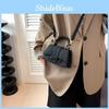 New Style Women's Small Square Bag Embossed Solid Color Shoulder Bag