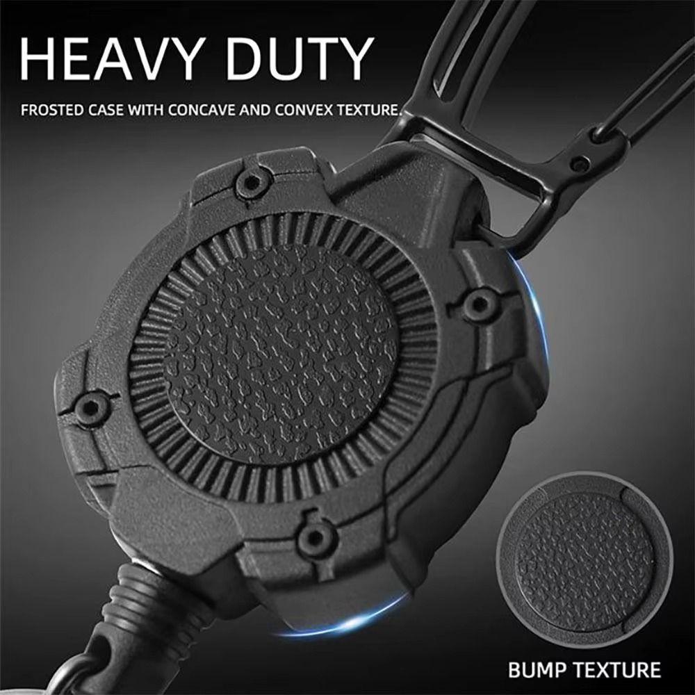 Wire Rope ID Card Holder Strong Steel Bus Card Cover Retractable Badge Reel  Work Card