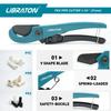 LIBRATON PVC Cutter Set, 42mm Outer Diameter, Ratchet Type, PVC Cutter, 32mm Outer Diameter, Resin Cutter, Deburring Tool, Heavy-Duty Cutting, Pipe Cu