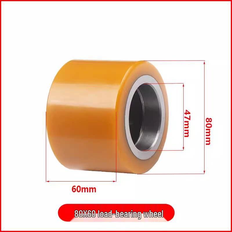 Medium-Duty Electric Forklift Wheel Bearing Reinforcement EP Little King Kong Pallet Truck Front Wheel 80x60 Load-bearing Parts