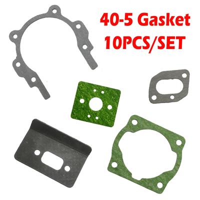10pcs 40-5 Brush Cutter 430 Grass Trimmer Cylinder Crankcase Carburetor Intake Pipe Muffler Gasket