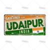 Artisian INDIA CHINA INDONESIAN License Plate Landmark State Metal Sign City Decorative Plaque Wall Decor Garage Bar Pub Club