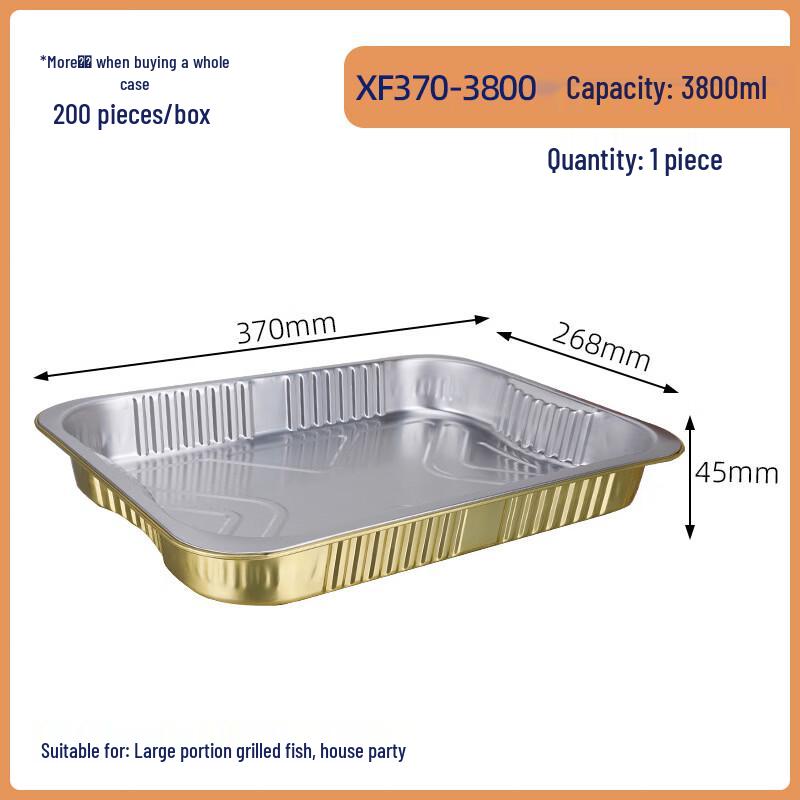 Handun Golden Square Sugarcane Pulp Food Container