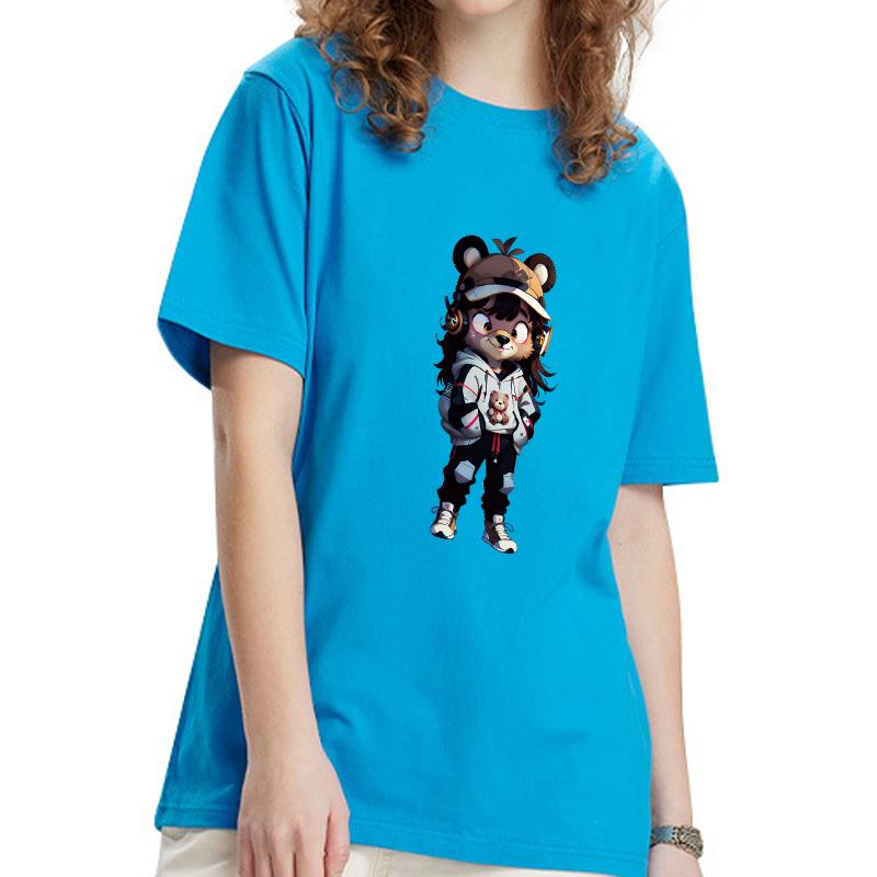 Animal Human Heat Transfer Stickers Print For T-Shirt Hoodies Jeans Clothes Stickers Diy Iron On Transfer Thermal Decals