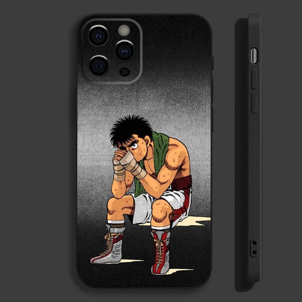 H-Hajime no I-Ippo Phone Case For iPhone 16,15,14,13,12,11,Pro,Max,Plus,Mini,X,XS,XR,8,7,S,Plus,SE Free shipping Soft Black