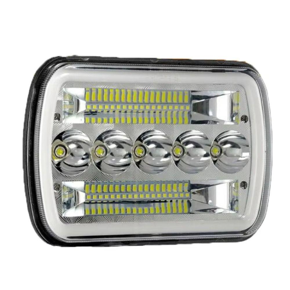 Amber DRL Automotive Headlamp Square Design Headlight Assembly Led Headlights  Automotive Lighting