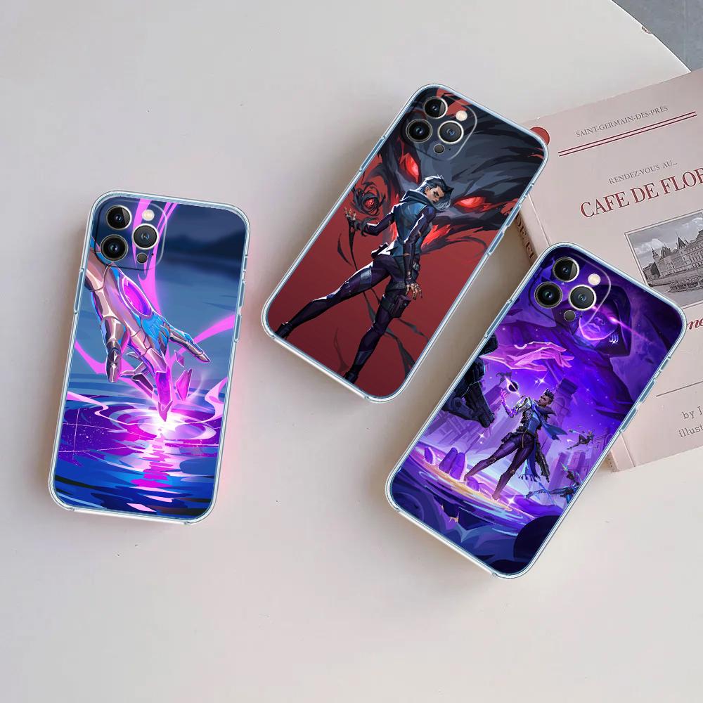 LO92 V-VALORANT Transparent Phone Case for LG K22 K30 K40 K40S K41 K42 K50 K50S K51 K51S K52 K61 K62 K71 K92 Q60 Q61 V40 V50 V60