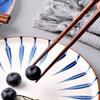 5 Pairs Japanese Wood Chopstick Nonslip Design Sushi Chopsticks Reusable Chinese Korean Cuisine Chopsticks for Restaurant Home