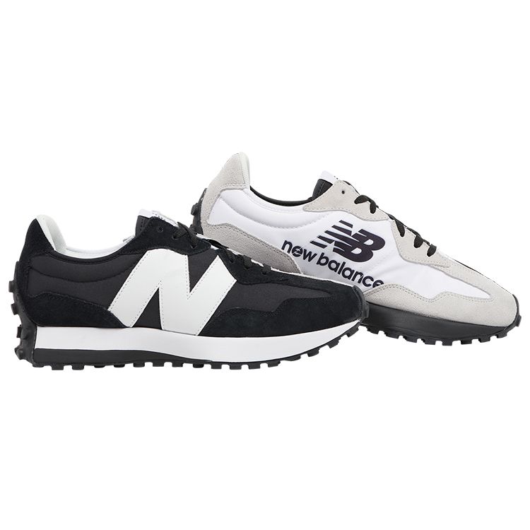 Foot Locker X New Balance 327 Collective - Black Men Sneakers White Grey MS327BW1