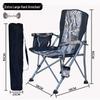Lightweight Outdoor Folding Chair: Portable Recliner & Director's Chair for Camping, Fishing, and Relaxation.
