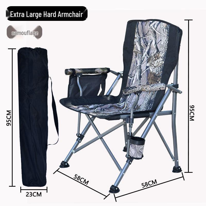 Lightweight Outdoor Folding Chair: Portable Recliner & Director's Chair for Camping, Fishing, and Relaxation.