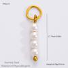 1-5Pcs 18k Real Gold Stainless Steel Charms for Jewelry Making, Bangle, Earring Charms for DIY Necklace Bracelet Jewelry Making