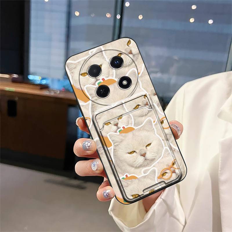 Back Cover Shockproof Phone Case For Huawei Enjoy70 Pro/Nova12i/Nova13i Anti-knock Card Bag Durable Protective Cute TPU