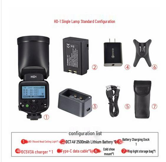 Jinbei HD-2MAX Portable Outdoor TTL Flash for High-Speed Photography
