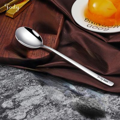 Stainless Steel Spoon 304 Thickened Stirring Ice Spoon, Coffee Spoon, Household Eating Spoon, Manufacturer Wholesale