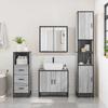 VidaXL Armoire de salle de bain sonoma gris 35x37,5x100 cm, armoire de rangement de salle de bain, placard de salle de bain, 849252