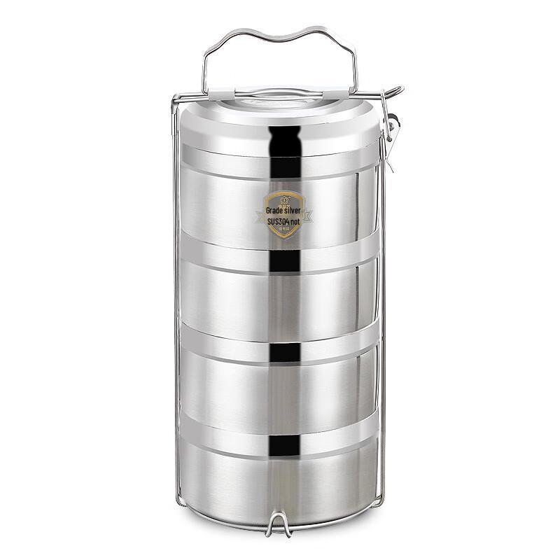 Churong 4-Layer 304 Stainless Steel Insulated Lunch Box Large Capacity