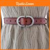 Leather Women Belt Versatile Belt With Antique Buckle For Casual Wear Office