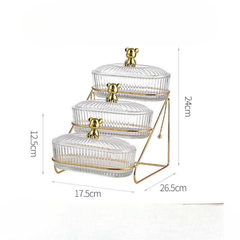 Fruit Tray Home Use Living Room Dried Nuts Fruit Snack Dining Plate Latest Style Subdivided Afternoon Tea and Dessert Dining Plate