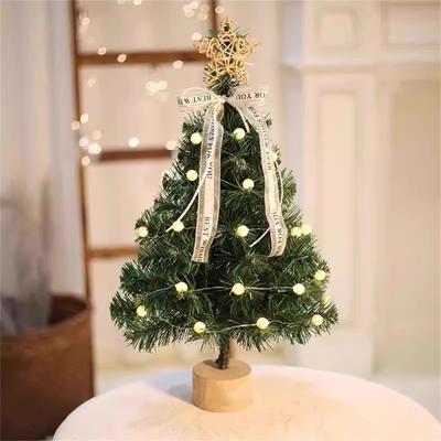 Tisch-Weihnachtsbaum, beleuchtet, künstlicher Weihnachtsbaum mit DIY-Tisch-Ornament für die Weihnachtsdekoration zu Hause