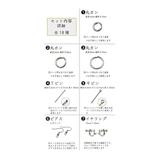 (SAJ) Accessory Parts Set Handmade Hardware Set (Silver)
