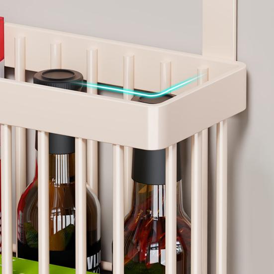 Basket Hanging Behind The Door Kitchen Cabinet Door Organizer Wall Mounted Self Adhesive Storage Basket