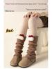 Kids' Winter Bow Cat Leg Warmers - Korean Style Over-the-Knee Socks for Girls