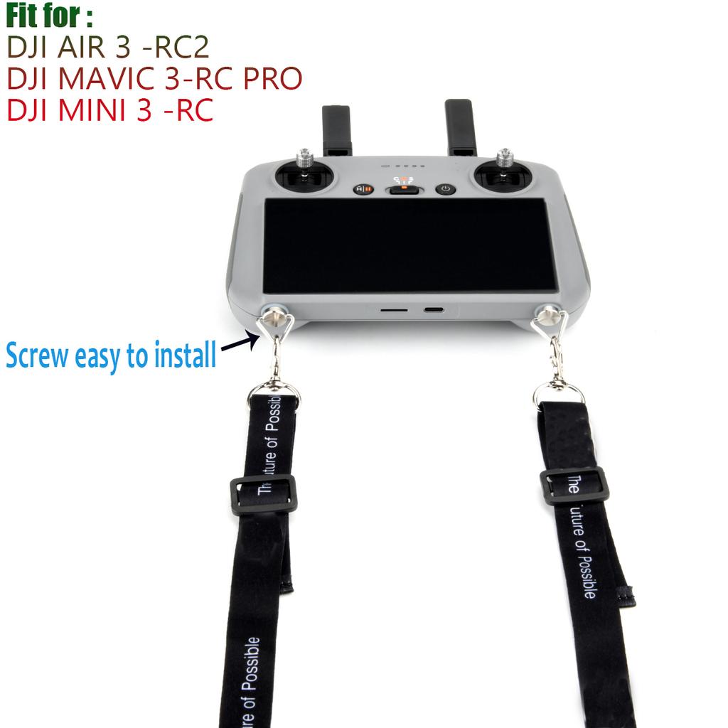 For DJI RC Strap Mini 4/mini 3 Pro Neck Lanyard With Screws Air 3 Remote Controller Pope for DJI RC 2 Accessories