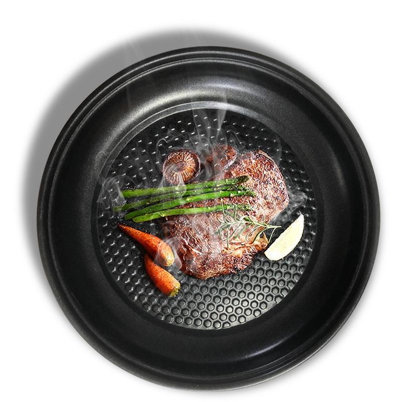 220V MultiCooker Househould Barbecue Fried Steak Fish Omelette Frying Pan Non-stick Electric Machin EU Plug