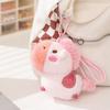 Cartoon Colourful Horse Plush Pendant Keyring Simulation Horse Toy Keychain  New Year Gift