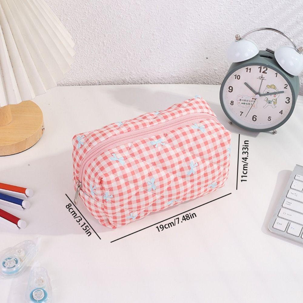 Portable Pen Bag Large Capacity Stationery Bag Cartoon Pencil Case  Students
