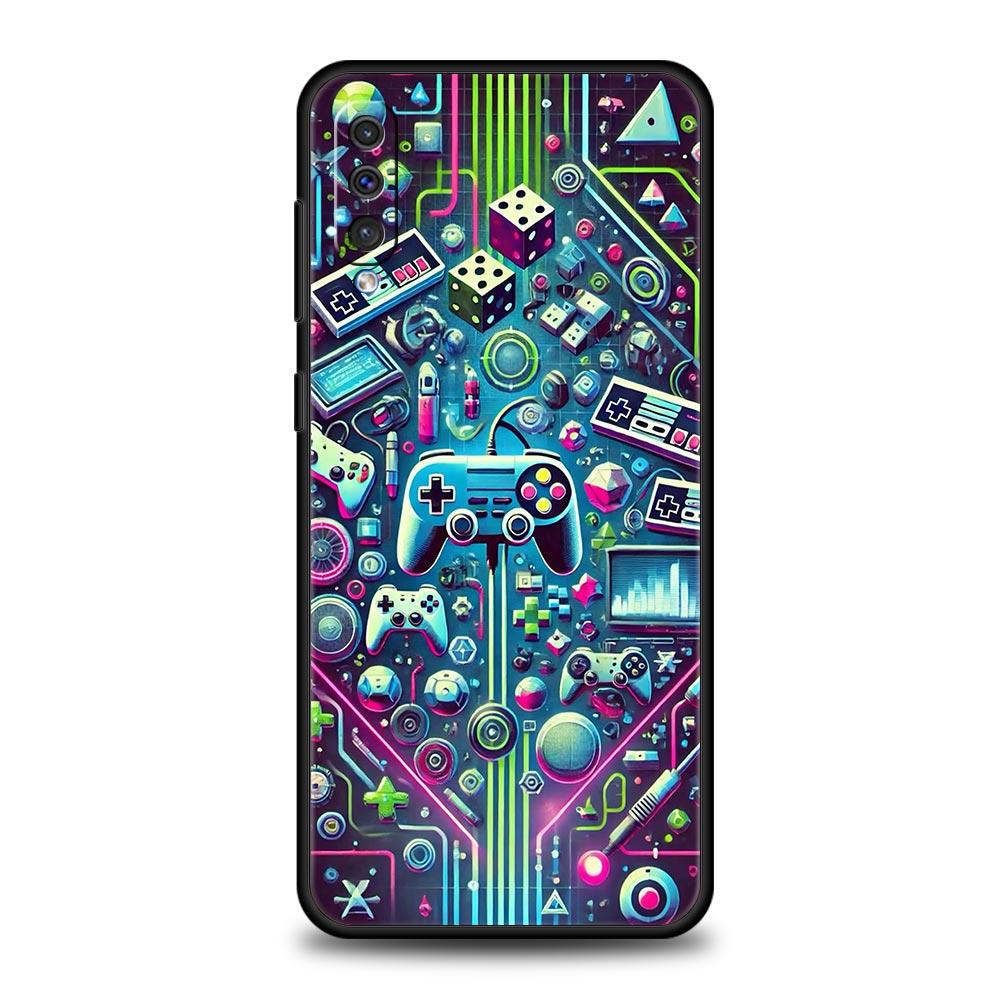 Technology Game Console Phone Case for Samsung Galaxy A56 A36 A26 A16 A34 A24 A42 A22 A20 A12 A40 A30 A10 Soft TPU Cover Shell